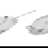 Kuhn Rikon Culinary Fiveply 24cm Uncoated Wok Pan With Lid And Long Helper Handles