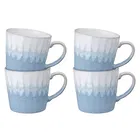 Denby Reactive Light Blue Set Of 4 Mugs