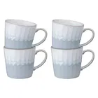 Denby Reactive Light Grey Set Of 4 Mugs