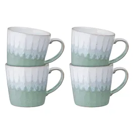 Denby Reactive Light Green Set Of 4 Mugs