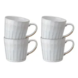 Denby Reactive White Set Of 4 Mugs