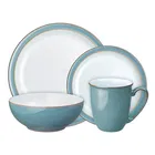 Denby Azure Rimmed 16 Piece Tableware Set