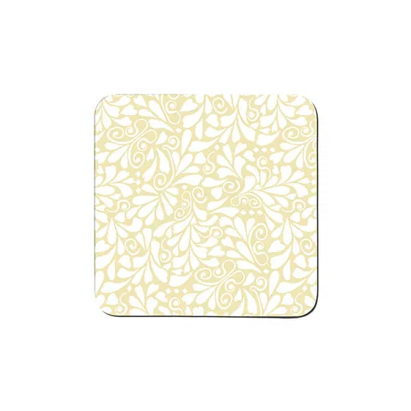Denby Jasmine Gold Set Of 6 Coasters
