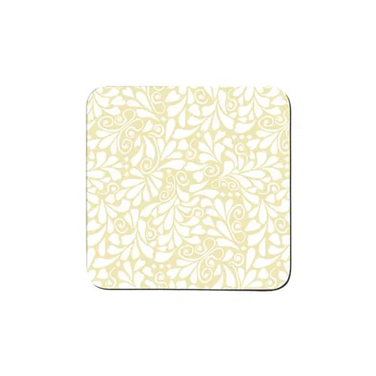 Denby Jasmine Gold Set Of 6 Coasters