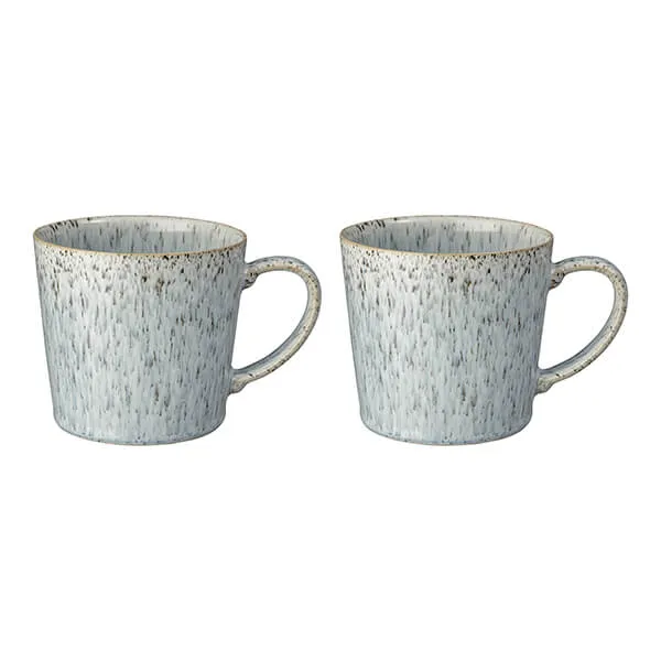 Denby Halo Speckle Set Of 2 Large Mugs