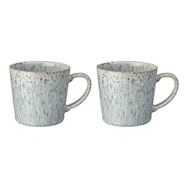 Denby Halo Speckle Set Of 2 Large Mugs