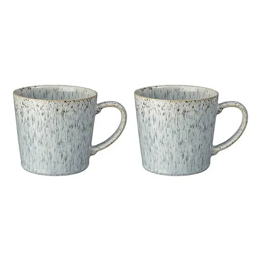 Denby Halo Speckle Set Of 2 Large Mugs