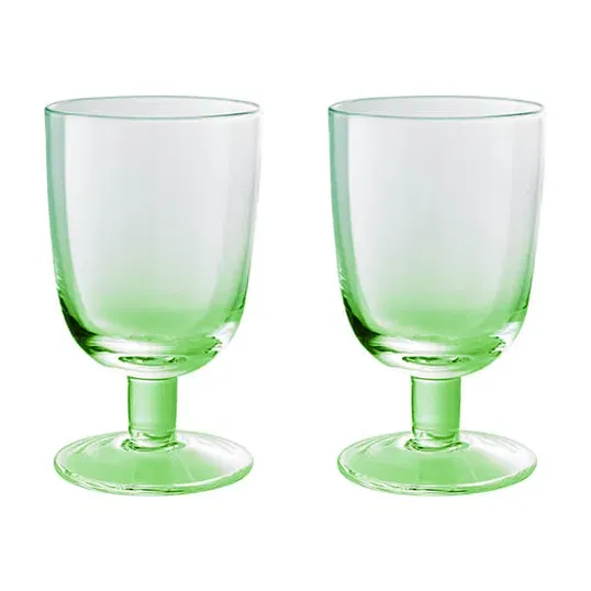 Denby Casual Green Set Of 2 Goblets