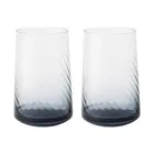 Denby Contemporary Fluted Blue Set Of 2 Large Tumblers