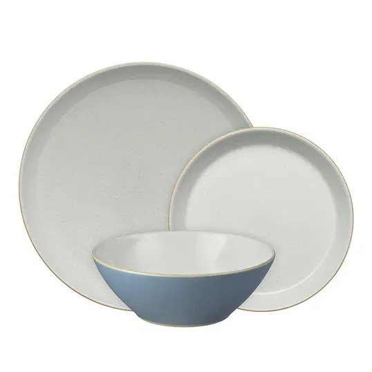 Denby Impression Blue 12 Piece Tableware Set