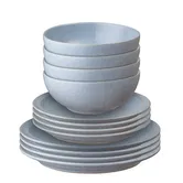Denby Sky Blue 12 Piece Tableware Set