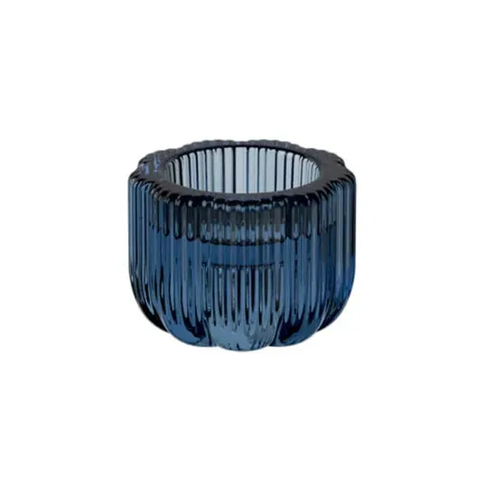 Villeroy & Boch Fleur Bleu 2 in 1 Glass Candleholder