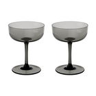 Villeroy & Boch Like Smoke Set Of 2 Coupe Sparkling Wine / Champagne Glasses