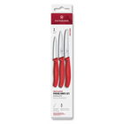Victorinox Swiss Classic Red 3 Piece Paring Knife Box Set