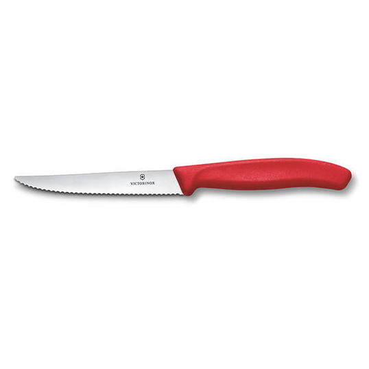 Victorinox Swiss Classic Red 11cm Serrated Steak & Pizza Knife