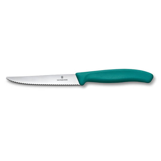 Victorinox Swiss Classic Green 11cm Serrated Steak & Pizza Knife