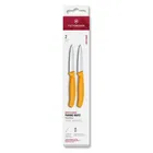 Victorinox Swiss Classic Yellow 8cm Straight 2 Piece Pointed Tip Paring Knife Box Set