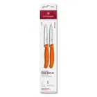 Victorinox Swiss Classic Orange 10cm Serrated/Straight 2 Piece Paring Knife Box Set