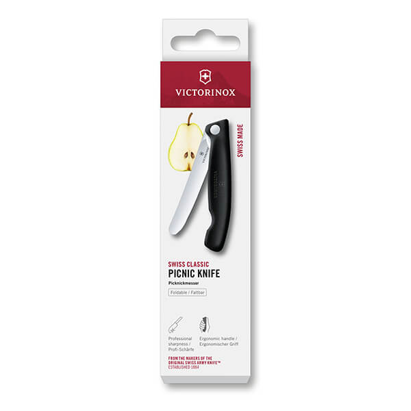 Victorinox Swiss Classic Black 11cm Straight Picnic Knife
