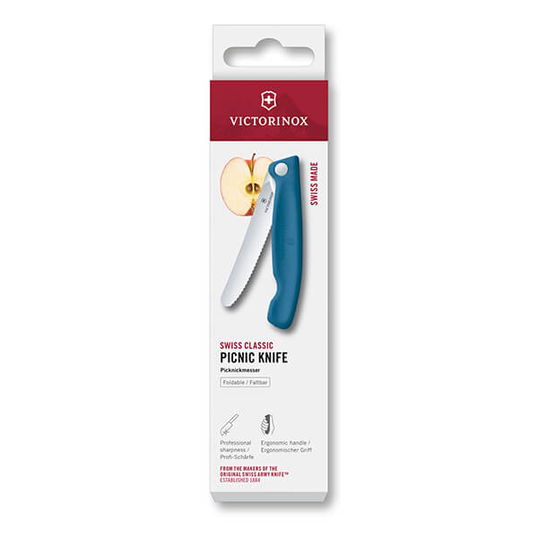 Victorinox Swiss Classic Blue 11cm Serrated Picnic Knife