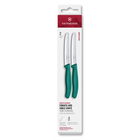 Victorinox Swiss Classic Green 11cm Serrated 2 Piece Tomato & Table Knife Box Set