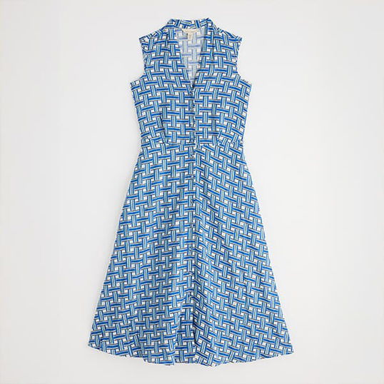 Seasalt Carved Wood Sleeveless Dress Deck Weave Cargo