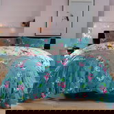 Deyongs Bird Garden Duvet Set Teal
