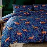 Deyongs Fox and Deer Duvet Set Navy