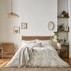 Morris & Co Pure Strawberry Thief Embroidery Duvet Cover Silver/White