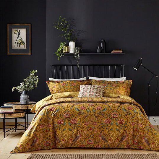 Morris & Co Seasons By May Duvet Cover Set Saffron
