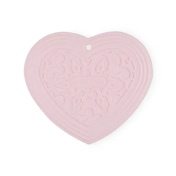 Le Creuset Powder Pink Heart Trivet