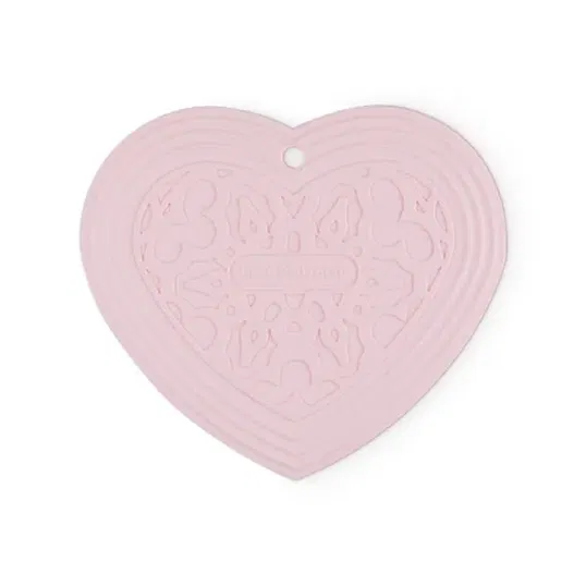 Le Creuset Powder Pink Heart Trivet