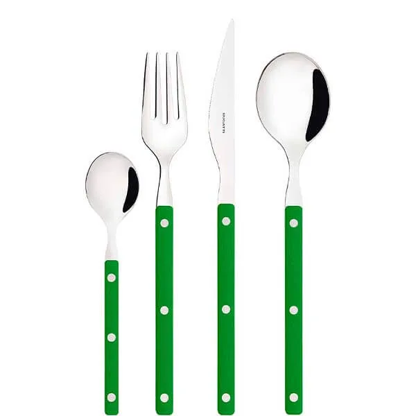 Bugatti Allegra Fogliage Green 16 Piece Cutlery Set in Gallery Box