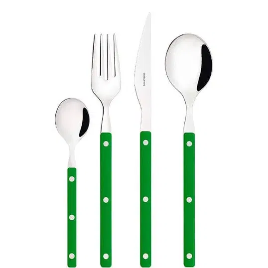 Bugatti Allegra Fogliage Green 24 Piece Cutlery Set in Gallery Box