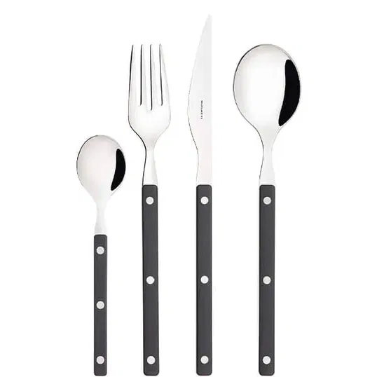 Bugatti Allegra Black 16 Piece Cutlery Set in Gallery Box