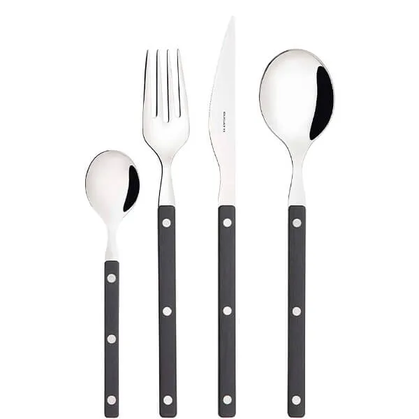Bugatti Allegra Black 24 Piece Cutlery Set in Gallery Box