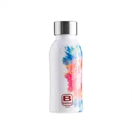Bugatti B Bottle Twin 350ml Thermal Water Bottle Watercolor Red & Blue