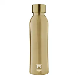 Bugatti B Bottle Twin 500ml Thermal Water Bottle Yellow Gold Brushed