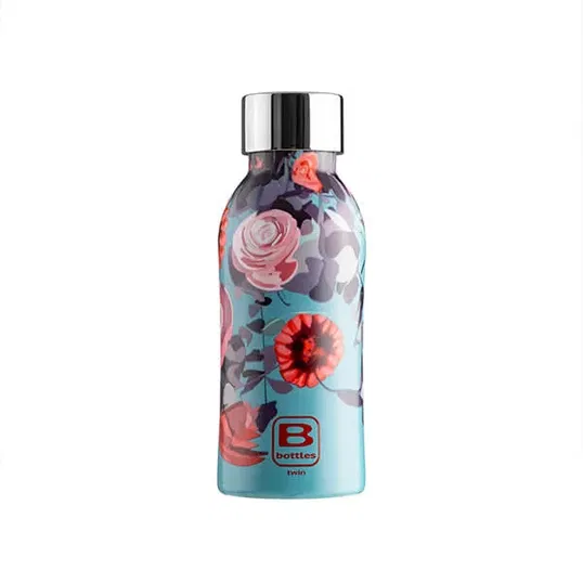 Bugatti B Bottle Twin 350ml Thermal Water Bottle Flowers
