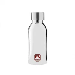 Bugatti B Bottle Twin 350ml Thermal Water Bottle Silver Lux