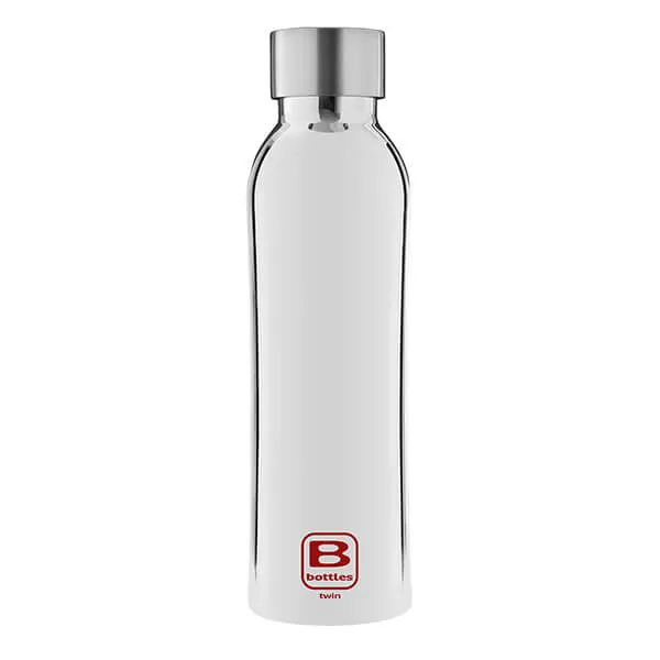 Bugatti B Bottle Twin 500ml Thermal Water Bottle Silver Lux