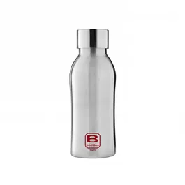 Bugatti B Bottle Twin 350ml Thermal Water Bottle Brushed Steel