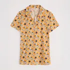 Seasalt Short Sleeve Wavecrest Shirt Bold Sunflower Daylily