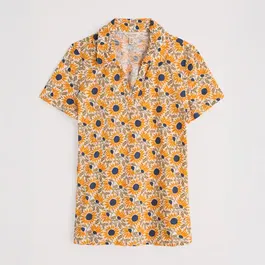 Seasalt Short Sleeve Wavecrest Shirt Bold Sunflower Daylily