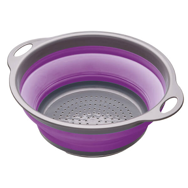 Colourworks Bright Purple 24cm Collapsible Colander
