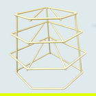 Delfinware Wireware Cream 4 Tier Plate Stacker
