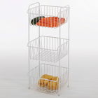 Delfinware Wireware White 3 Tier Vegetable Rack