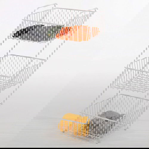 Delfinware Wireware White 3 Tier Vegetable Rack