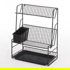 Delfinware Wireware Black 3 Tier Plate Rack