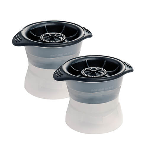 Epicurean Barware Set Of 2 Super Ice Sphere Moulds